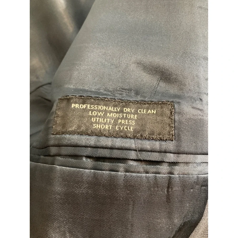 JOS A BANK Mens Charcoal Gray Wool Blazer Sz 40S Banker Business Academia Preppy